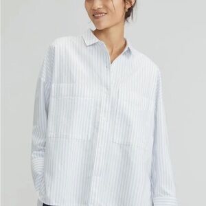 Everlane The Boxy Oxford Organic Cotton Shirt